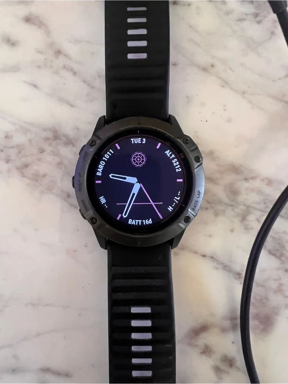 Garmin Fenix 6X Pro Solar Titanium DLC GPS Smartwatch 51mm + Extra Bands - Picture 4 of 9